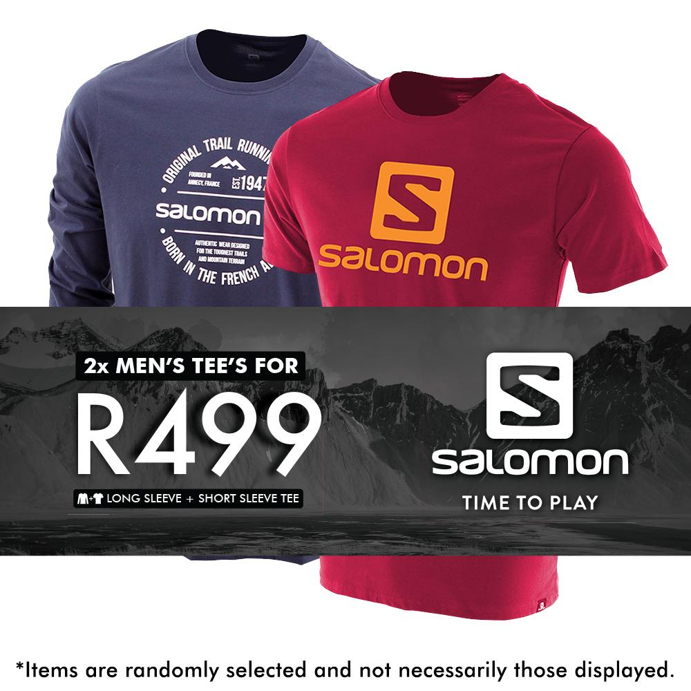SALOMON UK RETAIL MEN SS AND LS 2 PACK TEES - Mens T-shirts Multicolor,UEVR17452